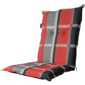 Madison B253 Niederlehner Gartenstuhl Auflagen 105x50x8cm rot kariert