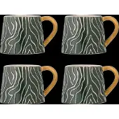 Bloomingville Woodsby-Tassenset, 4er-Pack