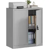 Vinsetto AKTENSCHRANK kaltgewalzter Stahl grau