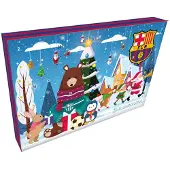 Northix FC Barcelona Adventskalender mit 24 Überraschungen und Sammlerstücken