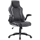 Momax Chefsessel Regina Grau/Schwarz Lederlook