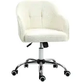 HOMCOM Homeoffice Stuhl, Ergonomisch Schreibtischstuhl mit Wippfunktion
