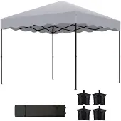 Outsunny Pavillon ca.3x3m, wasserabweisend Stabil Winterfest Pop-up Faltpavillon