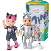 Baby Born Minis - Doppelpack Noah&Billie, zwei 7 cm große Püppchen + Accessoires