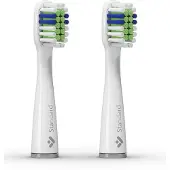 TrueLife SonicBrush Slim-Serie, Ersatzköpfe, Standard, weiß, 2er-Pack, mit Verschleißanzeige, Lebensdauer: 3 Monate