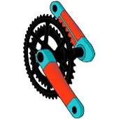 RideWrap Road Kurbelschutzaufkleber