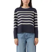 Comma Strickpullover geringelt, Rundhals
