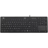 Renkforce iM-IKB110-BK Tastatur Schwarz Spritzwassergeschützt, Staubgeschützt, Touch-Oberfläche