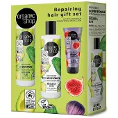 Organic Avocado-Shampoo 280ml, Avocado-Spülung 280ml, Feigen-Peeling 75ml