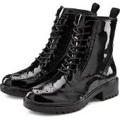 LASCANA Schnürboots "Schnürstiefelette, Ankle Boots, Herbststiefelette," aus Leder zum Schnüren & mit Reißverschluss