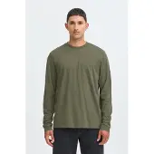 Blend Langarmshirt "BHKONSTANTIN L/S WASH O-NECK" Baumwolle, regular fit