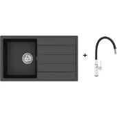 SAT Spüle , schwarz, Modell SETSATSINK8 - SETSATSINK8