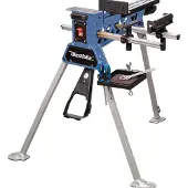 Westfalia Mobile Werkbank aus Aluminium mit Fußspannsystem, 96,5 cm breit, 106,8 cm tief, 87,5 cm Arbeitshöhe