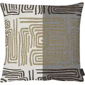 Apelt Dekokissen "Mino", grau (taupe), B:49cm L:49cm, Obermaterial: 75% Polyester, 15% Baumwolle, 10% Viskose, Dekokissen_Sitzkissen_Kissenhüllen, Dekokissen, mit graphischen Motiven