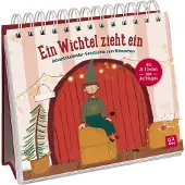 Sonstige Verlage Groh Adventskalender 'Ein Wichtel zieht ein' mit 24 Türchen, Wichtel-Design, 17,0 x 17,5 cm