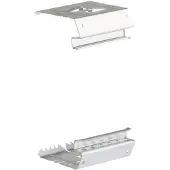Hager BRS851309 Kupplung Paar elektrisch/mechanisch Stahlblech zu BRS 85x130mm Oberteil 80mm