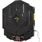HOMCOM Elektronische Dartscheibe mit Tür Dart Scheibe Dartboard 216 Spiele