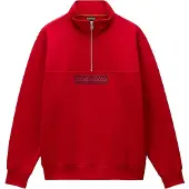 Napapijri B-box Logo Half Zip WI haute red r1f (R1F) XXL