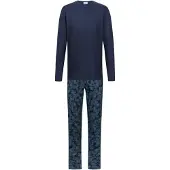 Mey Anzug lang Serie Dark Leaves Yacht Blue | Größe XL