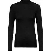 Mey Longsleeve mit Stehkragen Serie Wool&Silk Schwarz | Größe 48