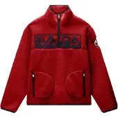 Napapijri T-archive Fleece Half Zip haute red r1f (R1F) L