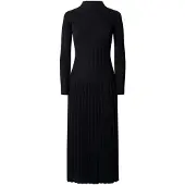 Pepe Jeans für Damen. PL9537914 Kleid Anna schwarz (XS), Lässig, Baumwolle, Langarm