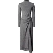 Pepe Jeans für Damen. PL9537926 Kleid Baker grau (L), Lässig, Polyester, Langarm