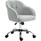 HOMCOM Homeoffice Stuhl, Ergonomisch Schreibtischstuhl mit Wippfunktion