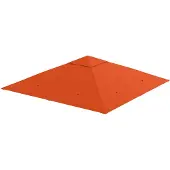 Outsunny Pavillondach Ersatzdach Pavillonabdeckung Polyester Orange 2,98x2,95m