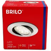 Briloner LED Einbaustrahler Alu 5W 400lm 3000K Schwenkbar Ø68mm Ultraflach