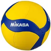 MIKASA - "V360W" Volleyball, Logo PP7729 (5) (Blau/Gelb)