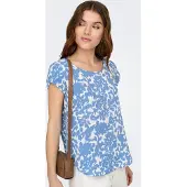 ONLY Shirtbluse "ONLVIC S/S AOP TOP NOOS PTM" mit Allover Druck