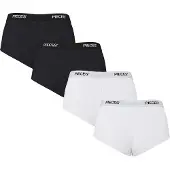 Pieces Pclogo Lady 4er-pack Boxershorts | Schwarz | M