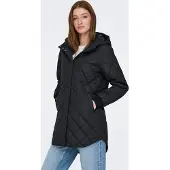 ONLY Steppmantel "ONLJULIET QUILTED HOOD ZIP COAT OTW NOOS" Kunstfaser