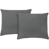 Modern Living Kissenhüllen-Set Basic Anthrazit ca. 80x80cm, 2 Stk.