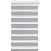 Premium Living Doppelrollo Thomas in Grau ca. 100x160cm