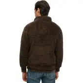 Superdry für Herren. M2014258A Fleece Hochflor Fleece Half Zip braun (XXL), Lässig, Polyester