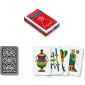 Dal Negro Dal 10071 - Napoletane Italia Regionalspielkarten, rotes Federmäppchen, ab 3 Jah