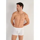 Hom Boxershorts "Tencel soft", Herren, Gr. M, weiß, Obermaterial: 97% Lyocell, 3% Elasthan, körpernah, Unterhosen Boxershorts, weich, bequem, horizontaler Eingriff
