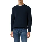 s.Oliver Strickpullover , Herren, Gr. L, blau (navy), Strick, Obermaterial: 100% Baumwolle, unifarben, normal hüftbedeckend, Rundhals, Bündchen, Pullover Strickpullover, langarm, Grob-Strick