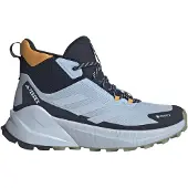 Adidas Wanderschuh TERREX "TRAILMAKER 2.0 MID GORE-TEX", Damen, Gr. 38, blau (glow blau, crystal sky, legend ink), Synthetik, Textil, Schuhe Wanderschuh, wasserdicht dank Gore-Tex Membrane