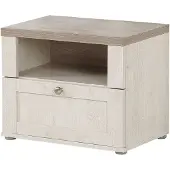 Freiraum Nachttisch - Schneeeiche Nachbildung - B 55 cm - 1 Schublade