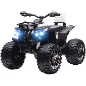 HOMCOM Elektro-Quad Kinderquad mit Scheinwerfer Kindermotorrad mit USB-Anschluss