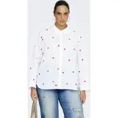 ONLY Carmakoma Langarmbluse "CARNEW LINA GRACE LS EMB SHIRT WVN NOOS" Baumwolle