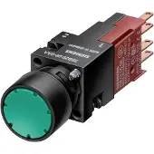 Siemens Drucktaster 1f sw rnd Ř16mm 1Ö 19x8mm 3SB2203-0AB01