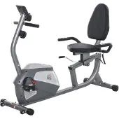 HOMCOM Liegeergometer mit LCD-Anzeige 8 stufig Magnetwiderstand bis 110 kg