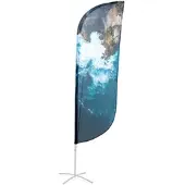 Showdown Displays Beachflag Alu Paddelform 450cm Druck Einseitig