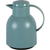 EMSA Isolierkanne "Samba", 1 l, zeitloses Design, einfacher Knopfdruck, 24h kalt, 12h warm
