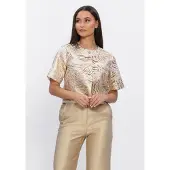 Freebird Damen Blazers F-wv-jaquard-fantasy-26-1 - Goud - Größe S