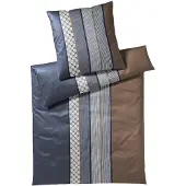 JOOP! Bettwäsche Cornflower Stripe deep ocean Bettbezug einzeln 155x220 cm